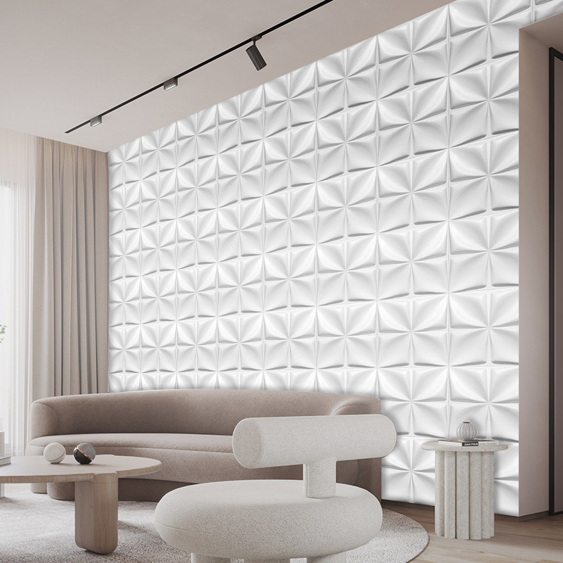 WALLPANEL 3D DINDING PVC 50X50CM DAN 30X30CM | WALLPAPER DINDING DEKORASI 3D | Wall Pannel PVC 3D Timbul Modern Home Decor Wall Interior Dinding