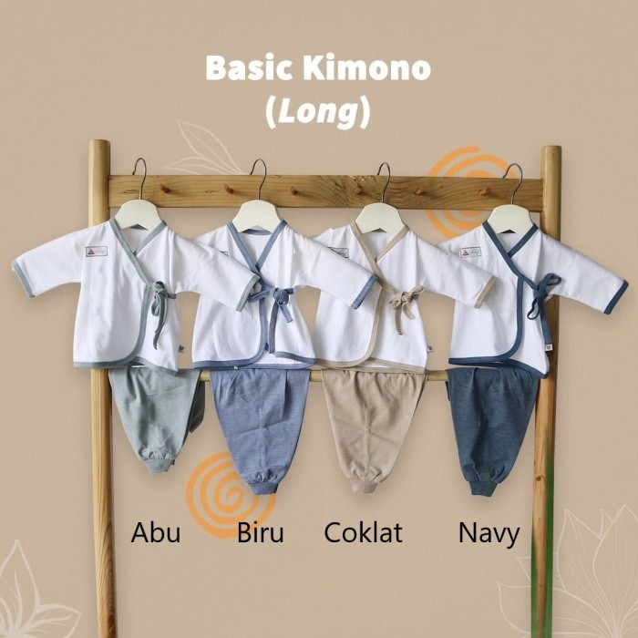 Baju Bayi Setelan Kimono &amp; Celana Panjang NARY 0-6 Bulan 1pcs