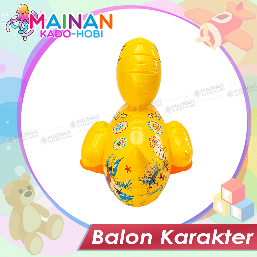 MAINAN BALON BOLA KARET VYNIL KARAKTER BONEKA HEWAN SEA ANIMAL DUCK