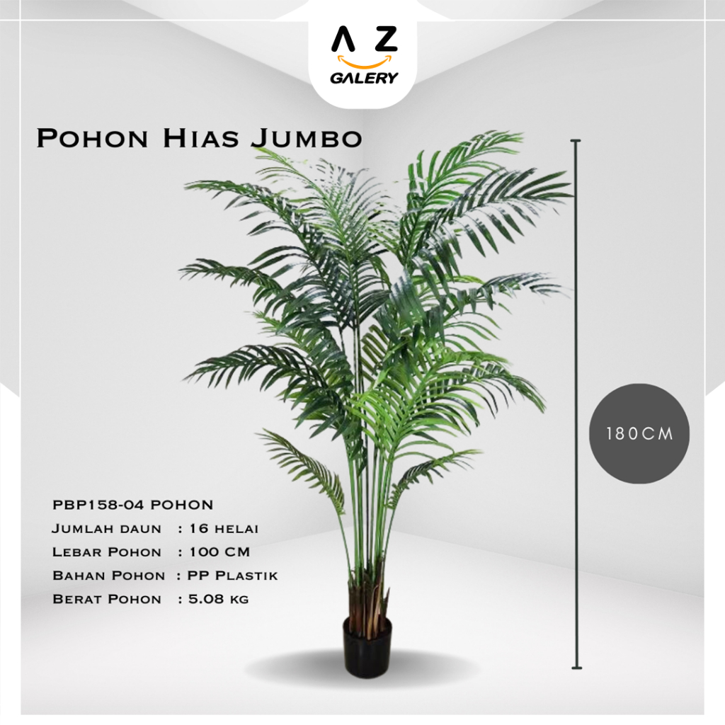 Pohon Hias Jumbo Artifical Dekorari Rumah Taman Cafe Aesthetic Pohon Hias Jumbo Hiasan Taman PBP158-04