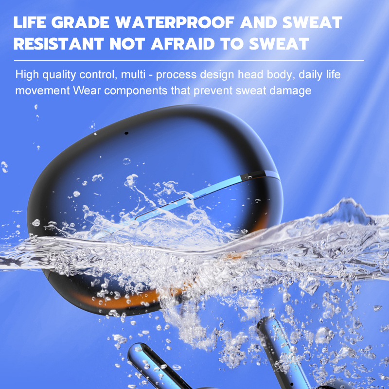 Viqoo AIR7 BASS Bluetooth Headset TWS Air7 Nirkabel Earphone Gaming Earbud Sports Waterproof Earphones Handsfree Earbuds - T80