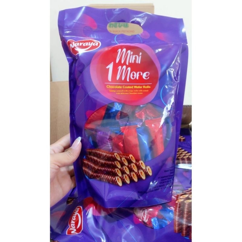 

Naraya Mini 1 More Chocolate Coklat Wafer Roll 240gr