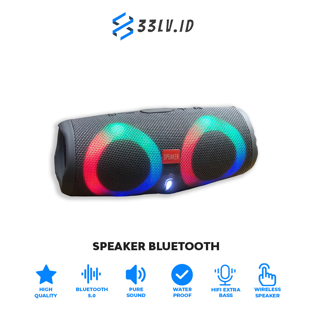 【33LV.ID】Charge5 Wireless Bluetooth 5.1 Speaker Charge 5 IPX7 Portable