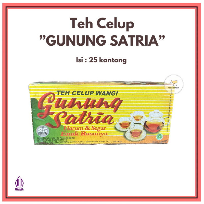 

GUNUNG SATRIA Teh Celup 25 kantong