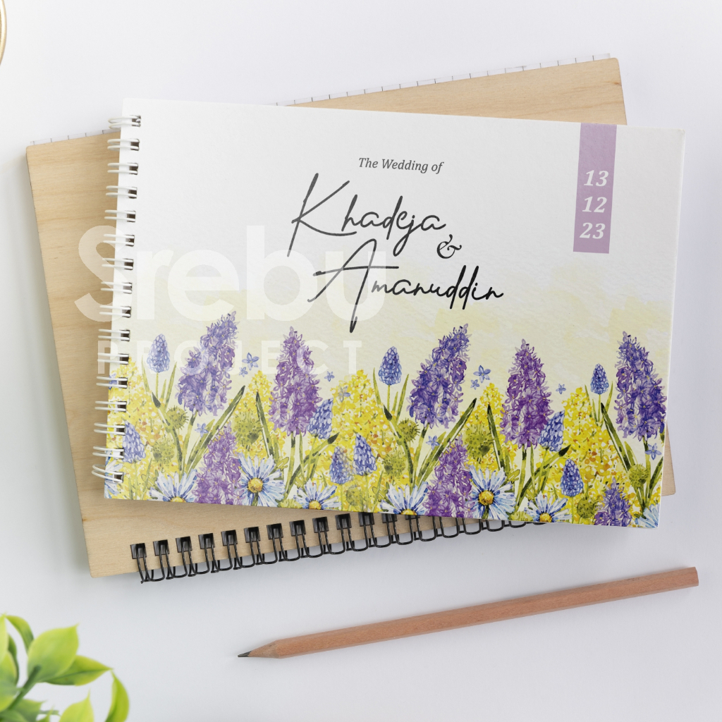 

(SR033) Buku Tamu Pernikahan Hardcover dan Softcover murah / Guest Book Isi 310 Tamu