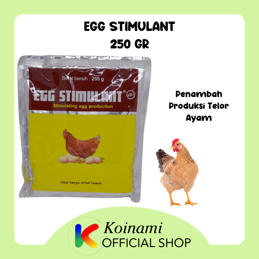 EGG STIMULANT 250 gram / PENAMBAH PRODUKSI TELOR AYAM / MEDION