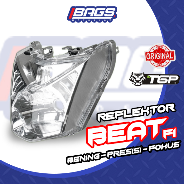 COD Reflektor Lampu Depan Beat Fi 2012 - 2015 Komplit Assy TGP