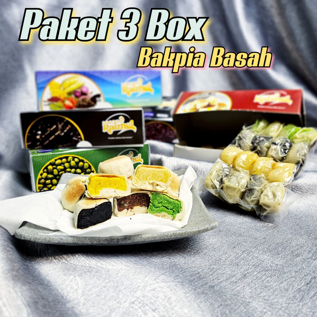 [ 3 BOX ] BAKPIA BASAH RAIZHEL ISI 16