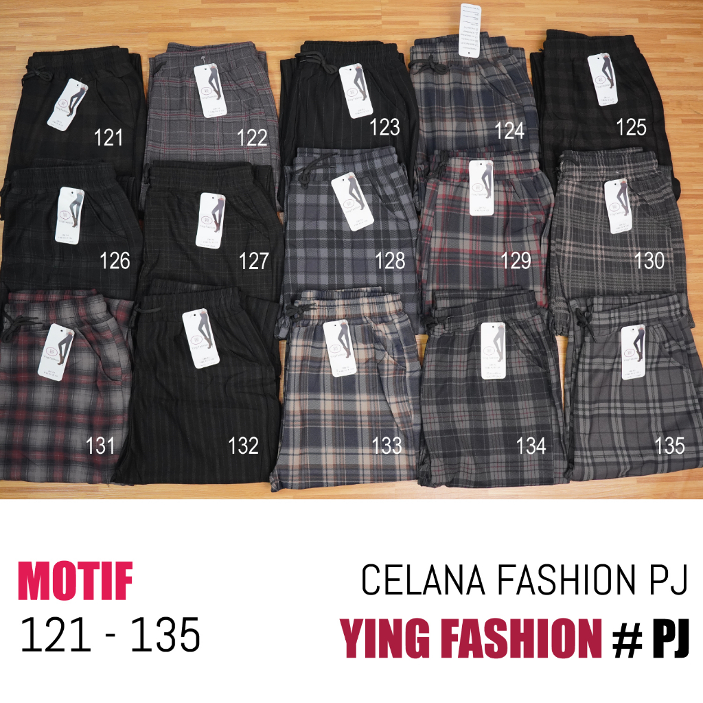 CELANA YING FASHION 121-135 / celana santai / celana jalan santai / ying fashion / CELANA KARET / CELANA KOTAK / CELANA ZAHRA