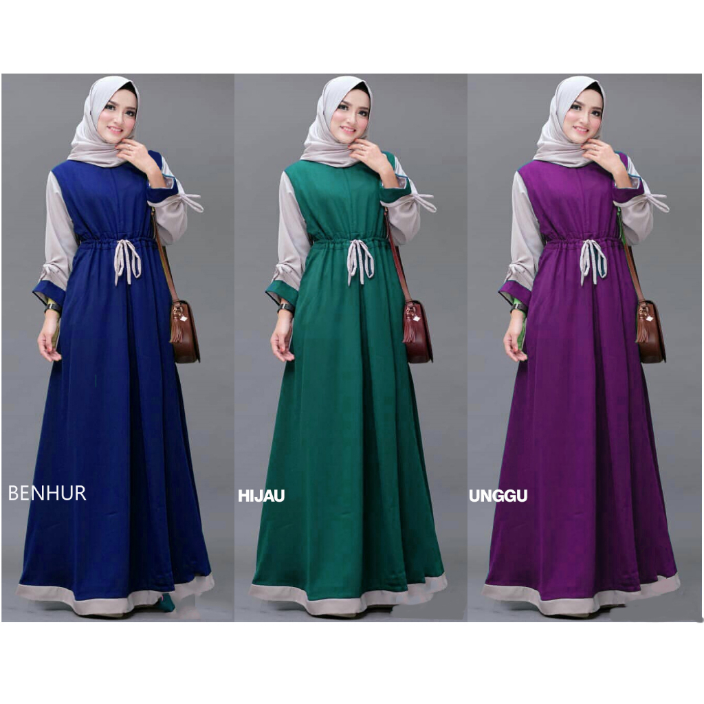 Maxi RENATA Gamis Syari Tanpa Hijab