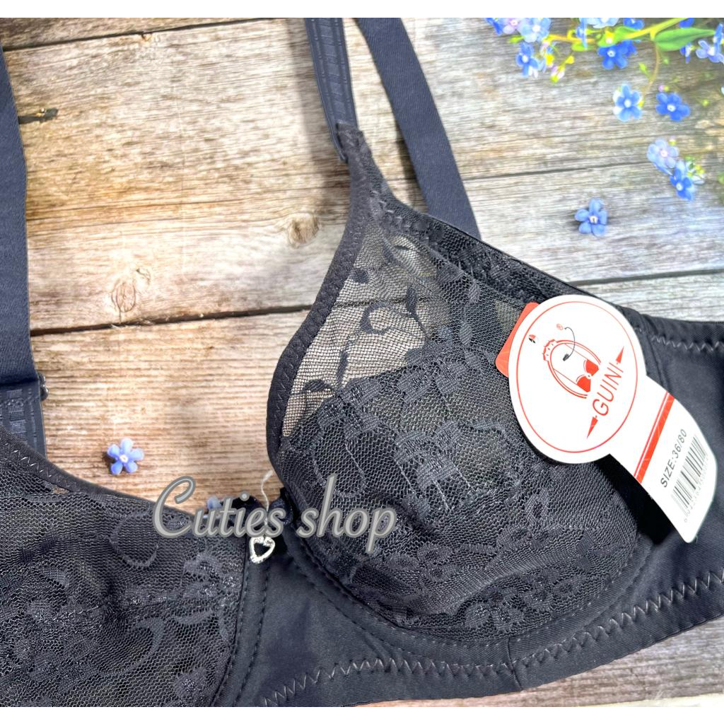 Bra Brukat Ada Kawat Tanpa Busa , Guini size 36-42