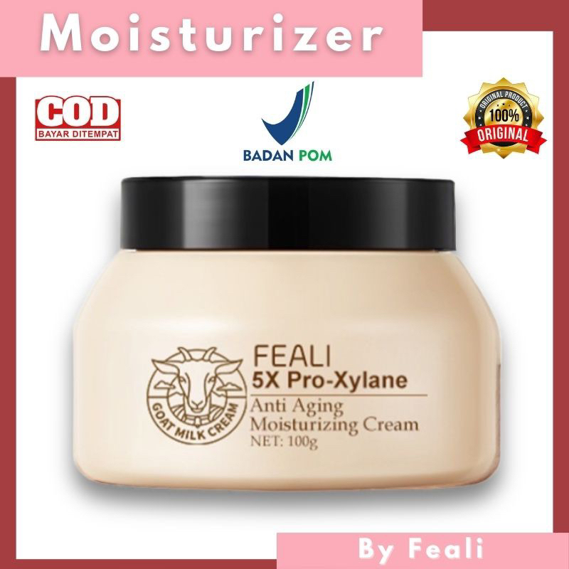 Pelembab Wajah FEALI Cream and Goat Milk Anti-Aging