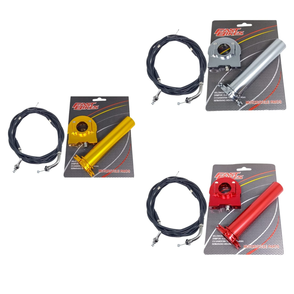 Gas spontan cnc dua kabel model KTC pnp Nmax pcx adv vario150 klx crf mio ninja vixion dll