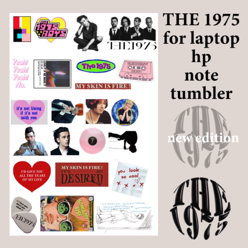 

THE 1975 STICKER SET WATERPROOF ANTI AIR ISI 20 HD HQ UNTUK LAPTOP HP JOURNAL NOTES