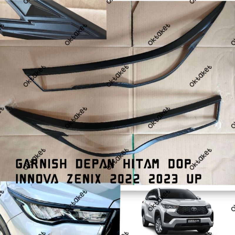 garnish lampu depan Innova Zenix 2022 2023 2024 Hitam dop