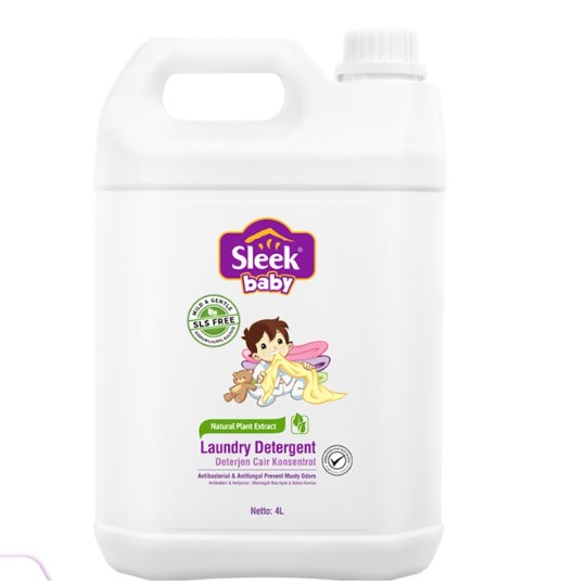 sleek baby laundry detergent 4L//READY STOCK