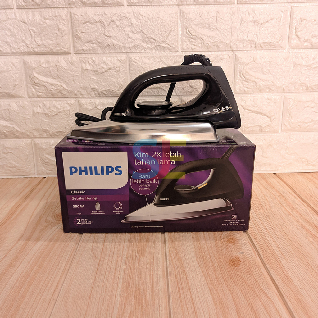 Philips Setrika Kering Classic HD 1173 / Setrika Classic Dry Iron HD 1173