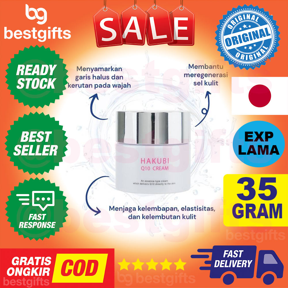 HAKUBI Q10 CREAM ANTI AGING MENCEGAH PENUAN DINI KRIM COLAGEN 35GR