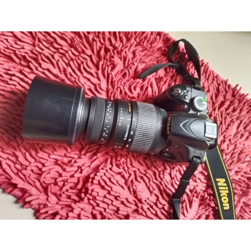 Kamera nikon D3200+ lensa 70-300mm