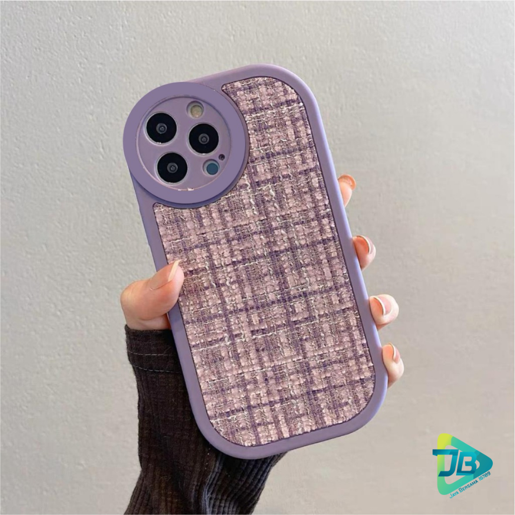 CASE CASING SILIKON VINTAGE WOOVEN TWEED KAIN RAJUT FOR XIAOMI REDMI 6A 8 8A PRO 9C 9A 10A 10C 10 NOTE 8 9 10 11 11S POCO C40 M4 M5S JB8894