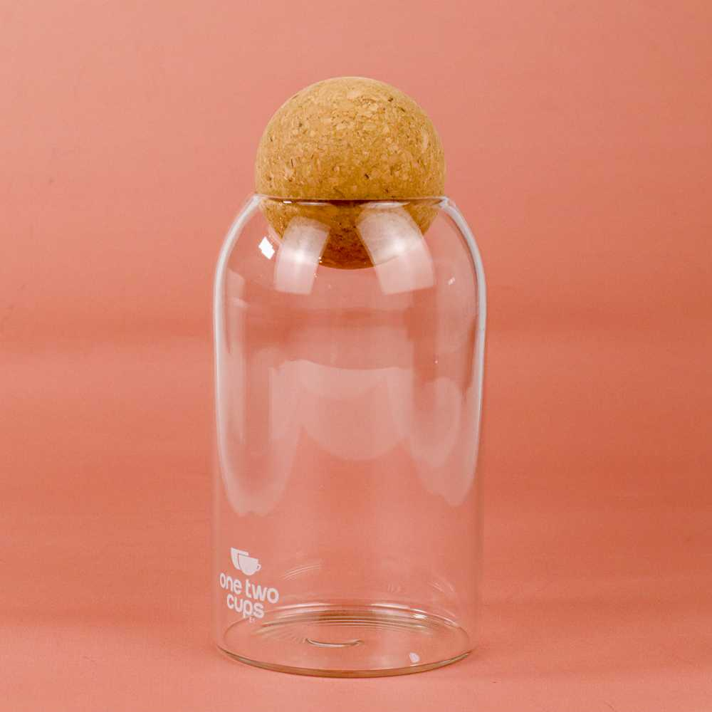 Toples Kaca Penyimpanan Makanan Glass Storage Jar Tempat Simpan Snack Cemilan Desain Unik Material Berkualitas
