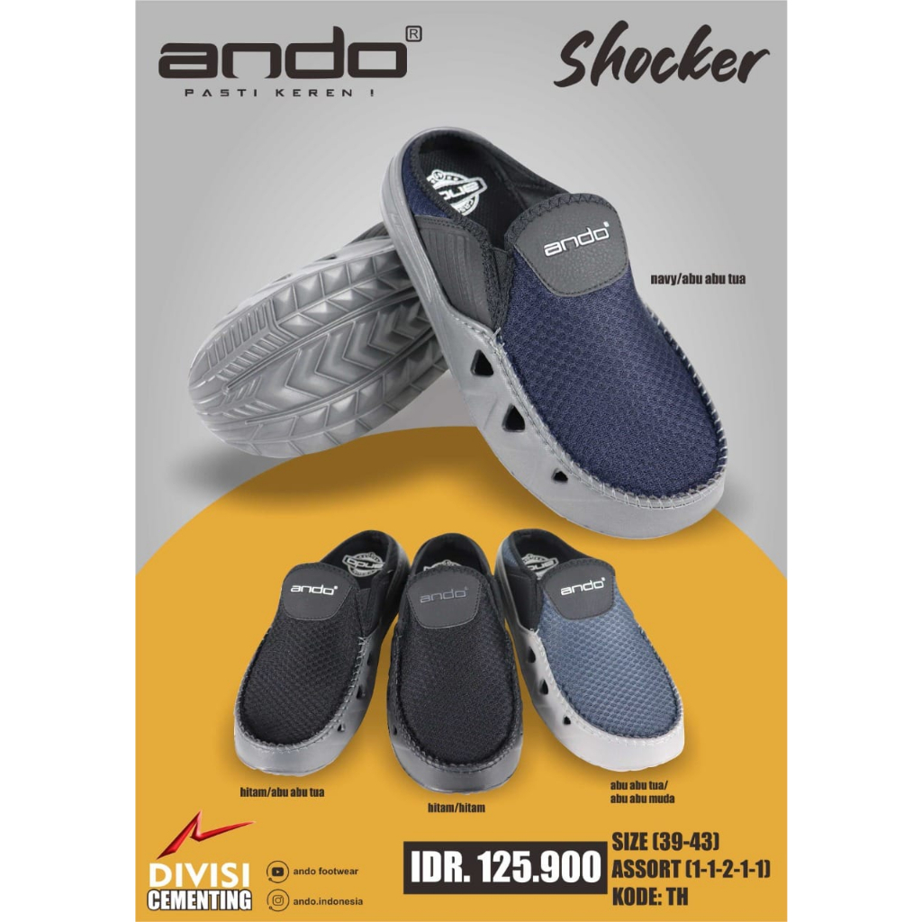 Sepatu Pria Ando Slip On Original Palmer Fletcher Dejavu Obral Casual Shoes Keren Ringan Tahan Air