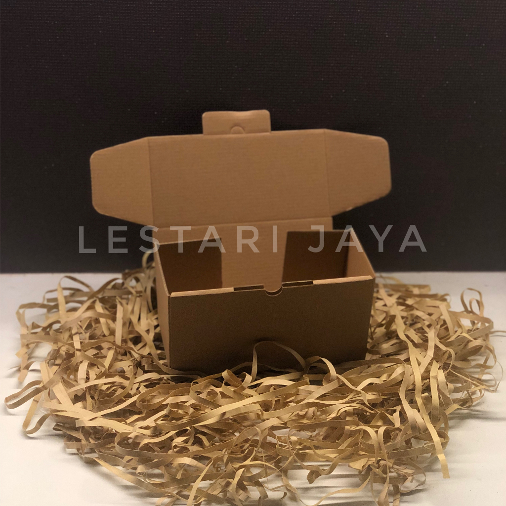 Box Kardus E-Flute Coklat Untuk Packaging Olshop Sovenir Baju Kotak Kado Hampers Snack 20x10x10 CM