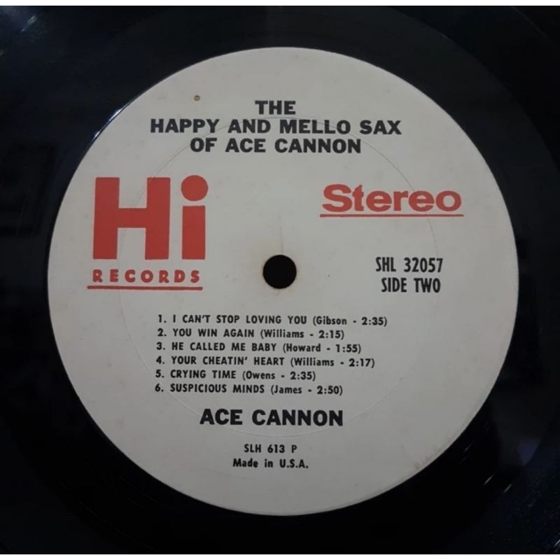 Vinyl Piringan Hitam 12 inch Ace Cannon-The Happy And Mello Sax