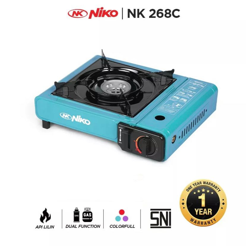 NIKO Kompor Gas Portable / Kompor Piknik Portable 2in1 + Tas NK-268C NK 268 C