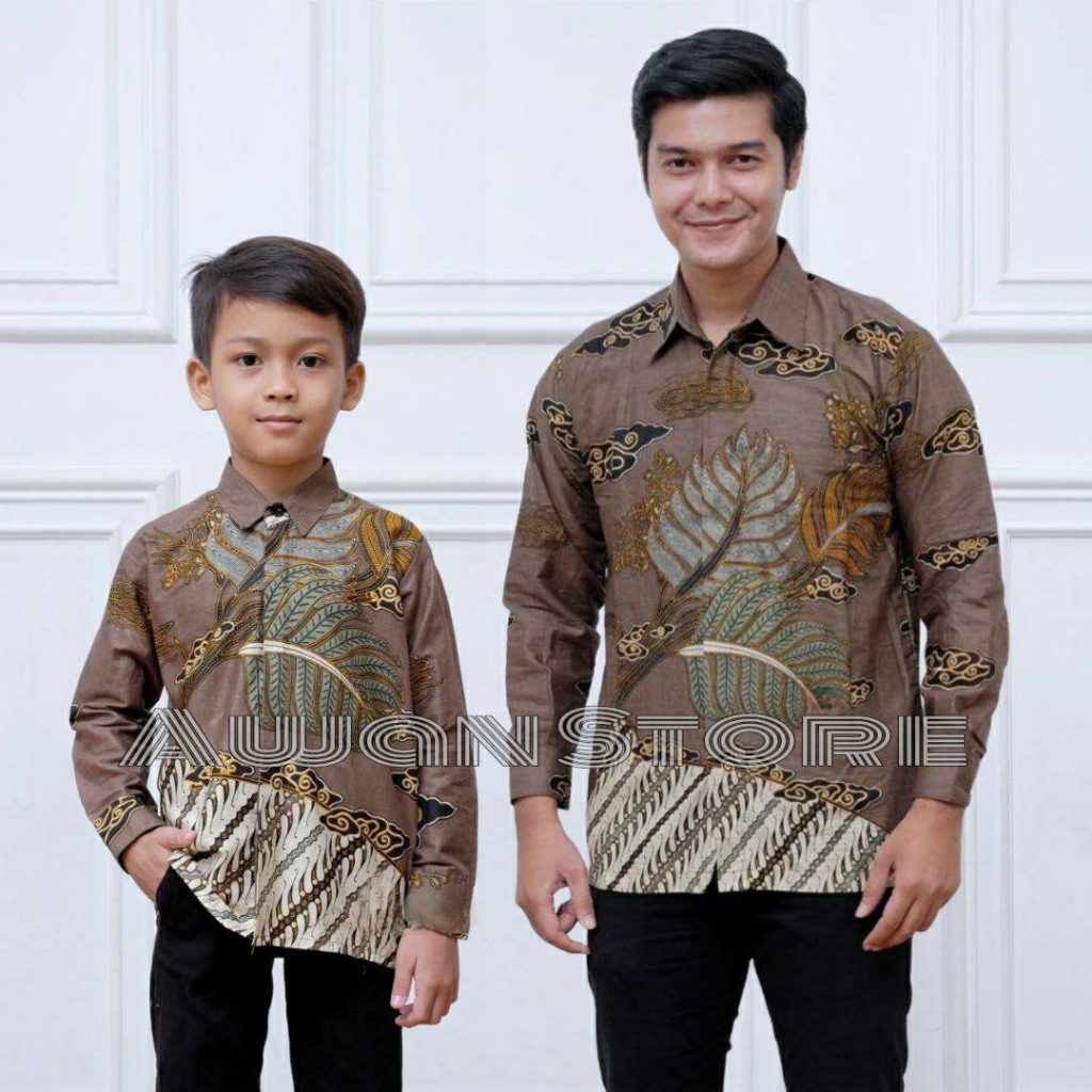 TERBARU Couple sweet || couple batik ayah dan anak cowok BATIK Coksu Batik Coklat Batik 2023