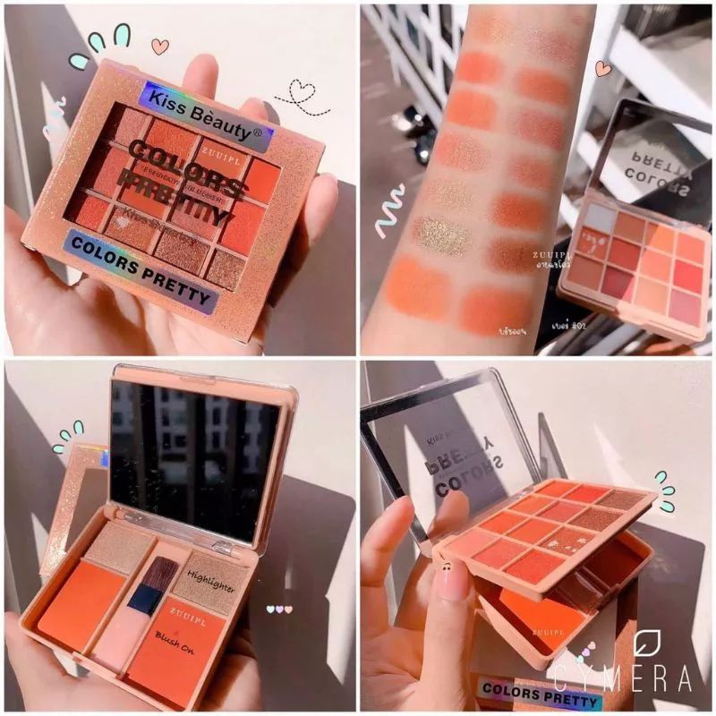 EYESHADOW &amp; BLUSH ONE THAILAND HELLO LOVE PEACH NO.794 // 841