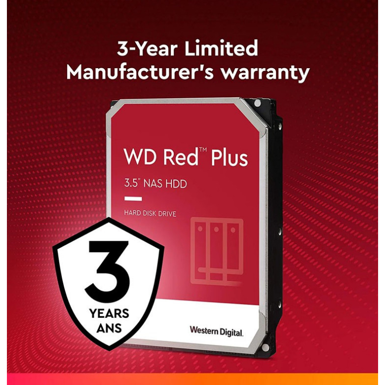 WD Red Plus PC 3.5&quot; HDD/ HD/ Hardisk/ Harddisk Internal - 2 Tera