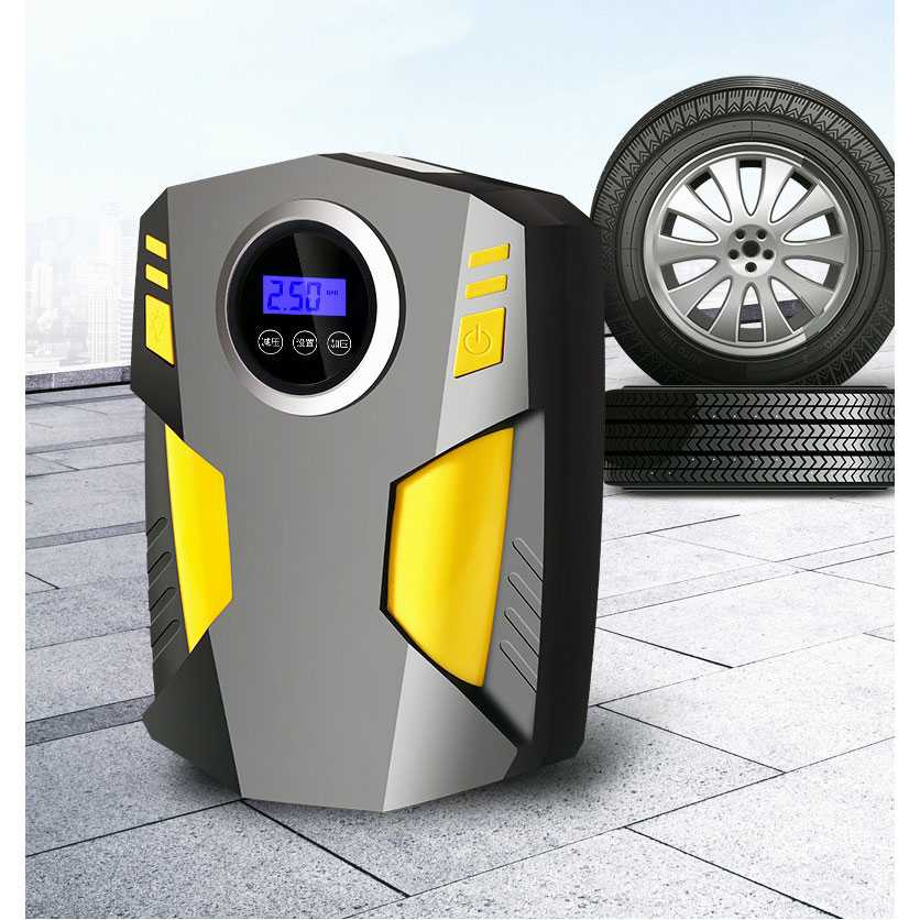 Inflator Pompa Angin Ban Mobil Elektrik LCD Display Pompa Multifungsi Memompa Mengempeskan Ban Berkualitas