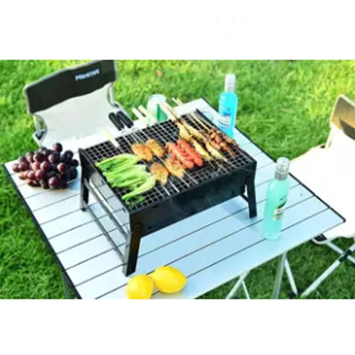 DM - Pemanggang Arang Sate Portable Lipat Multi Square Grill Serbaguna Jagoo PP010