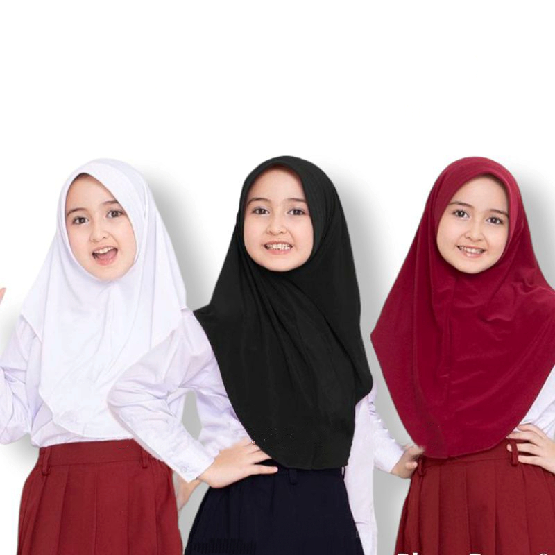 Hijab Bergo Hamidah Anak/ Bergo Instan Hamidah Anak Terbaru