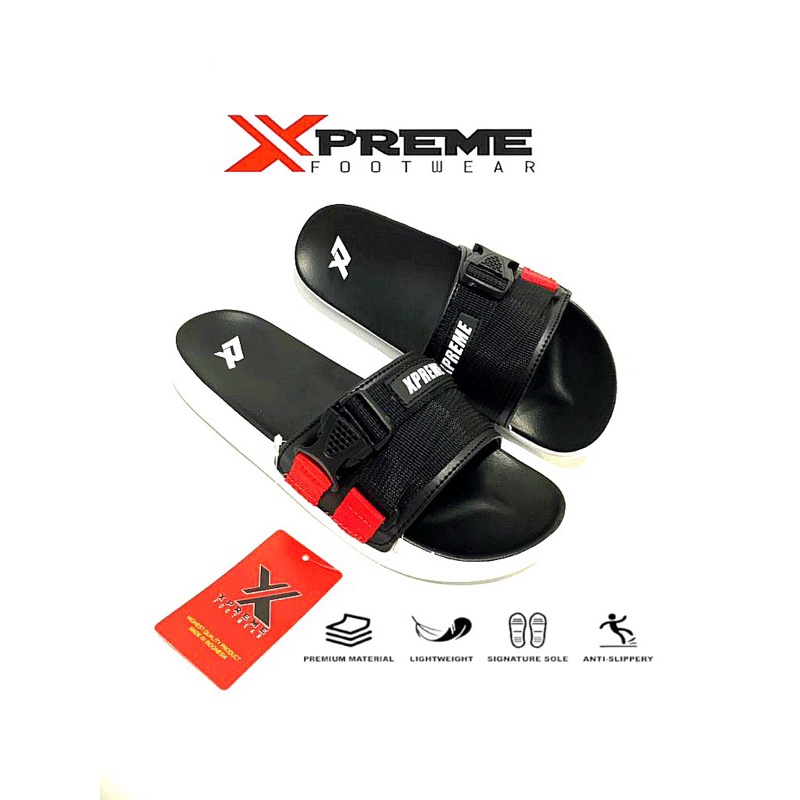 Sandal Selop Pria Distro Webing XPREME FOOTWEAR original brand lokal indonesia - sandal distro pria wanita- sandal slide kekinian