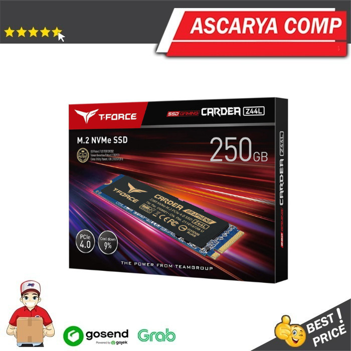 Teamgroup SSD M.2 T-FORCE Cardea Z44L 250GB PCIe Gen4x4 with NVMe 1.4