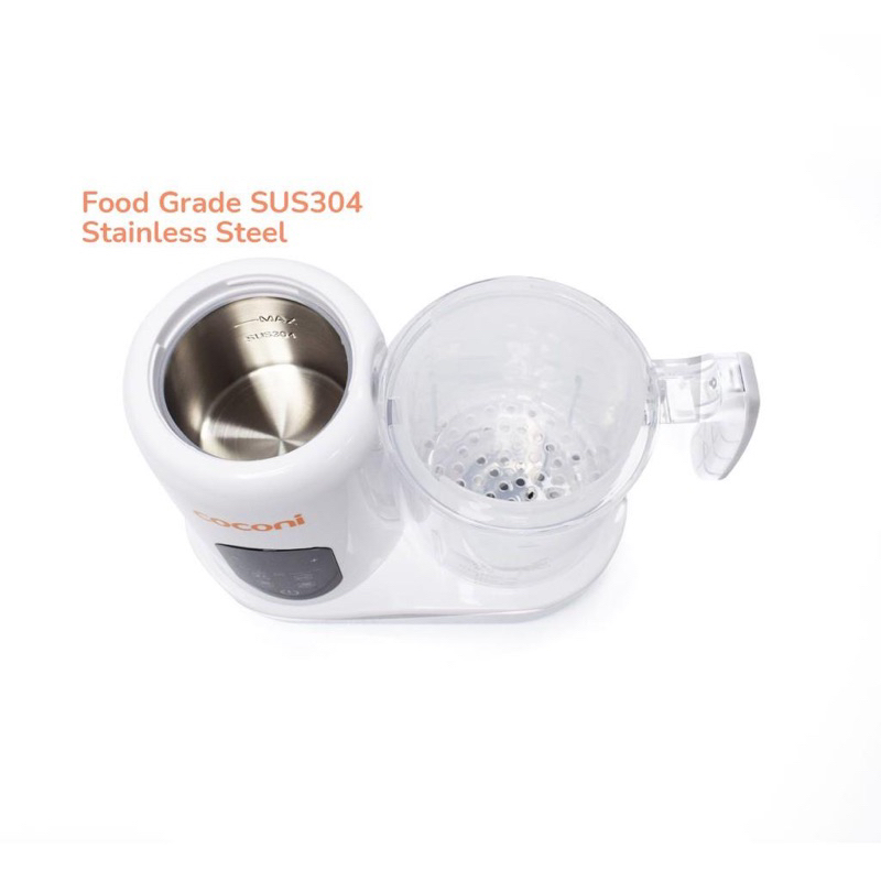 Coconi 5 in 1 Multi functional Baby Food Processor / Alat Pengolah MPASI Bayi