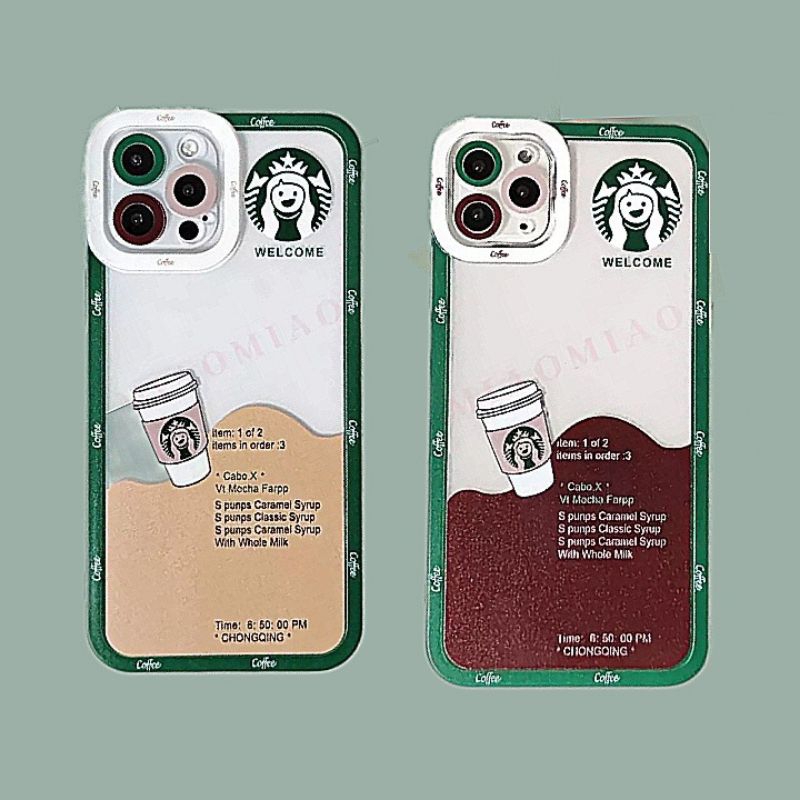 Case Realme C35 C31 C25 C25Y C21Y C21 C20 C15 C12 C11 C3 C2 REL 5 Softcase Motif Starbucks Kopi Peli