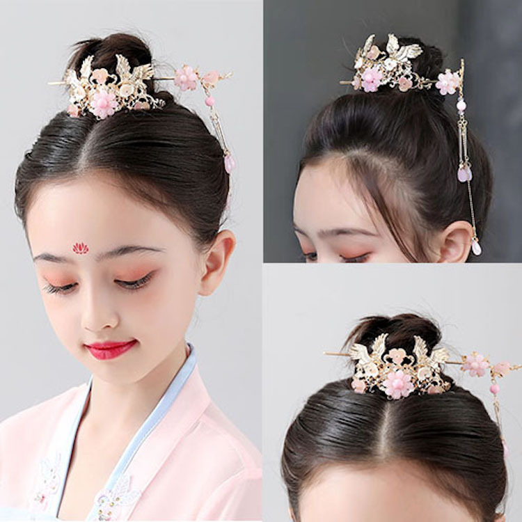 aksesoris rambut china cocokin pakaian adat tradisional china hanfu / mahkota china