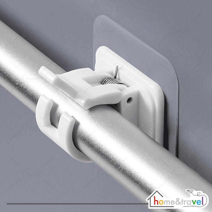 HOVELSHOP Magic Hook Tempel Dinding Perekat Tiang Gorden Anti Air