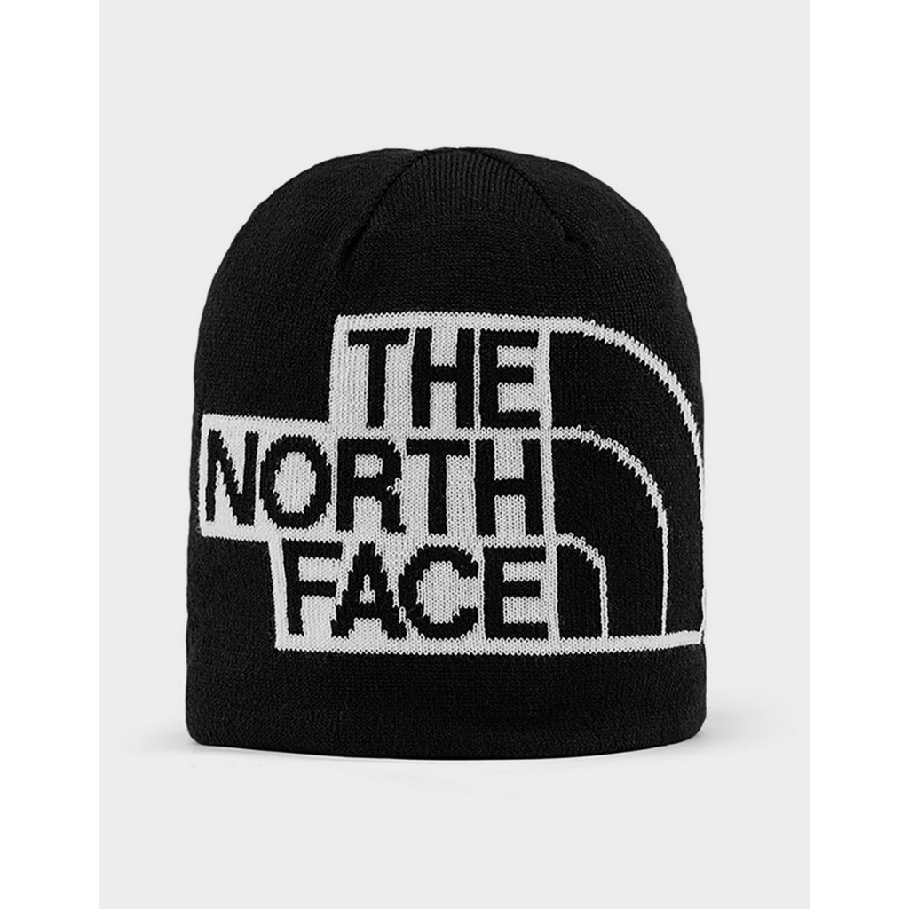 The North Face TnF Reversible Highline Beanie Black White NF0A5FW8 Topi Kupluk Original