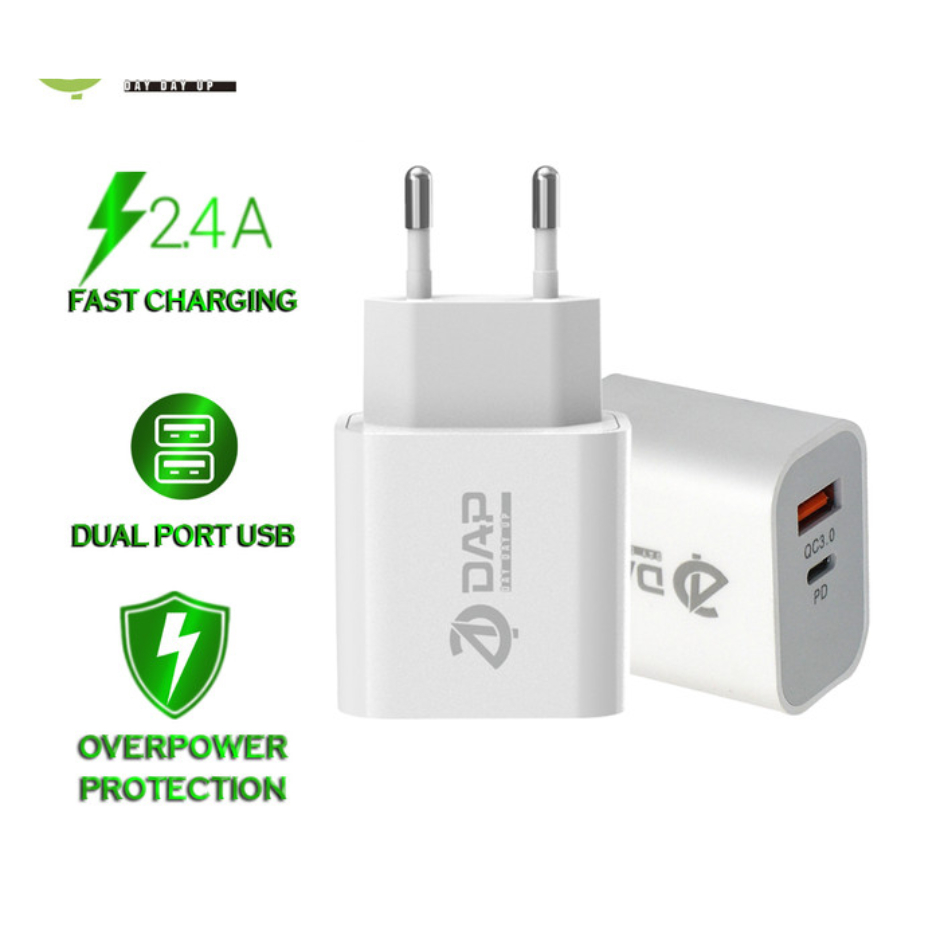 DAP ADAPTOR FAST CHARGING USB - DAP ADAPTOR 20W KEPALA CHARGER USB - ADAPTOR DAP TERLARIS DAN BERKUALITAS