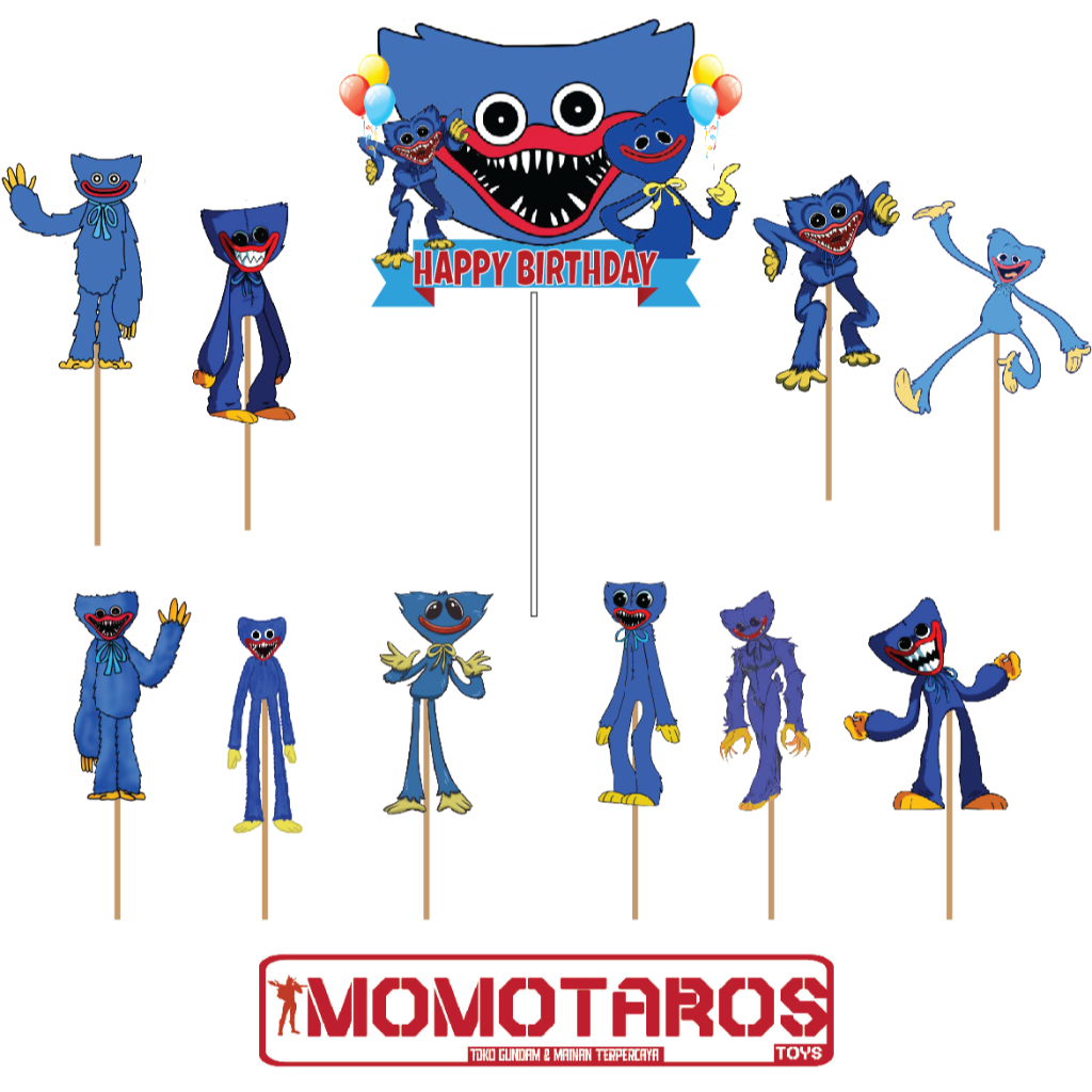 Topper cake Huggy Wuggy set