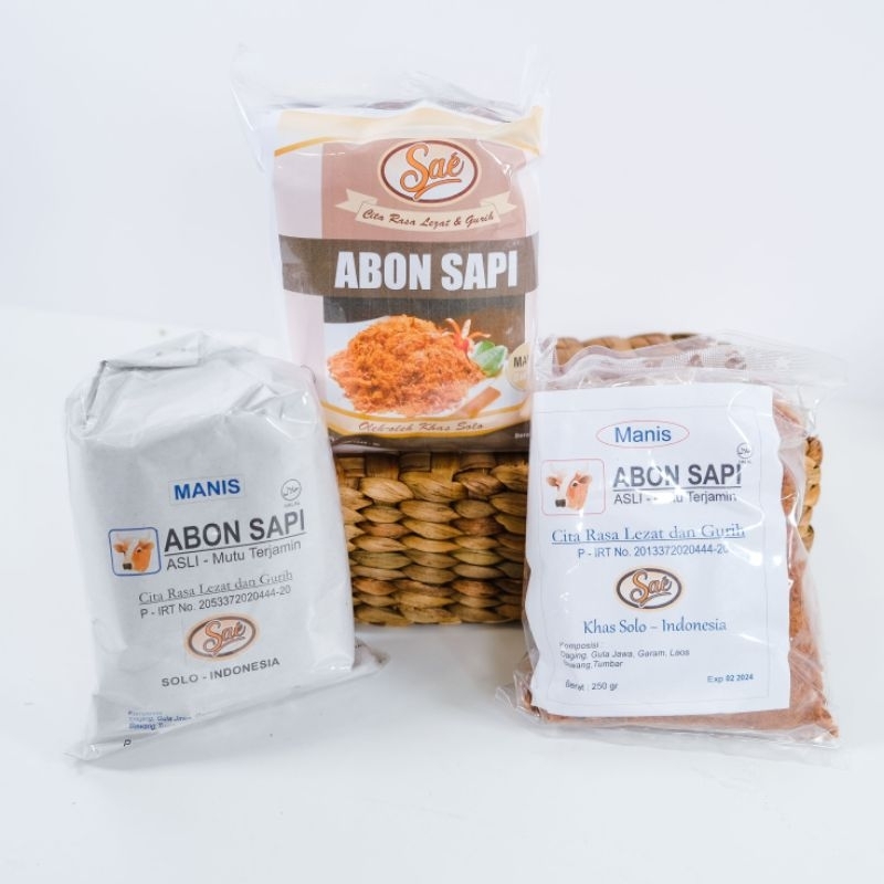 

SAE Abon sapi manis 250 gr