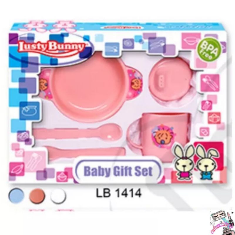 ☃️Cutezz_Ching1☃️Lusty Bunny Feeding Set Kemasan isi 5