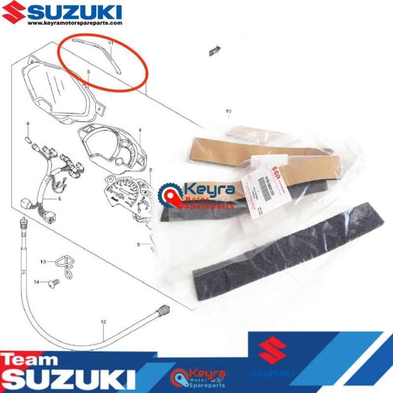 BUSA PEREDAM GETAR SPEEDOMETER SHOGUN FL125 SP RR NR ROBOT ORI