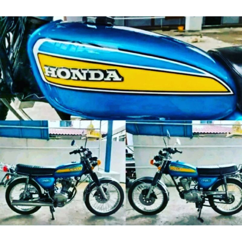 polet tengki honda cb 125 s striping tengki honda cb 125 versi brazil