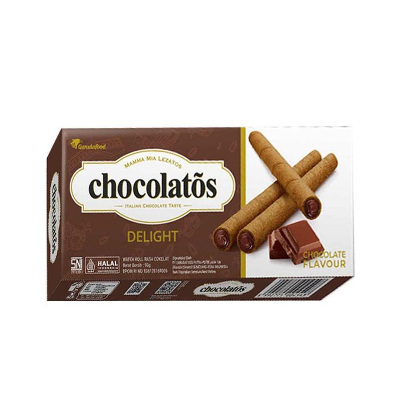 Chocolatos Wafer Roll Delight Chocolate 90g