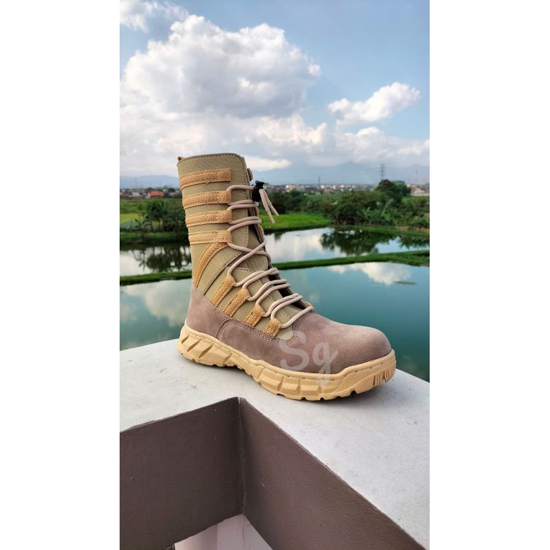 Sepatu Combat Boots PDL NINJA Speed Gurun (Krem)